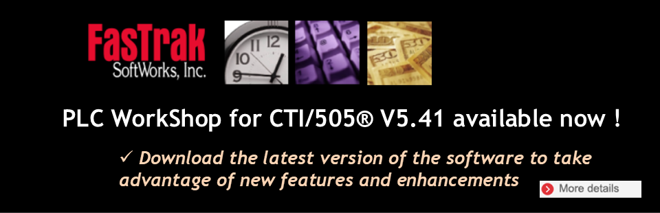 PLC WORKSHOP FOR CTI/505® V5.41