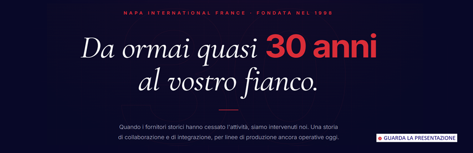 Da ormai quasi 30 anni al vostro fianco