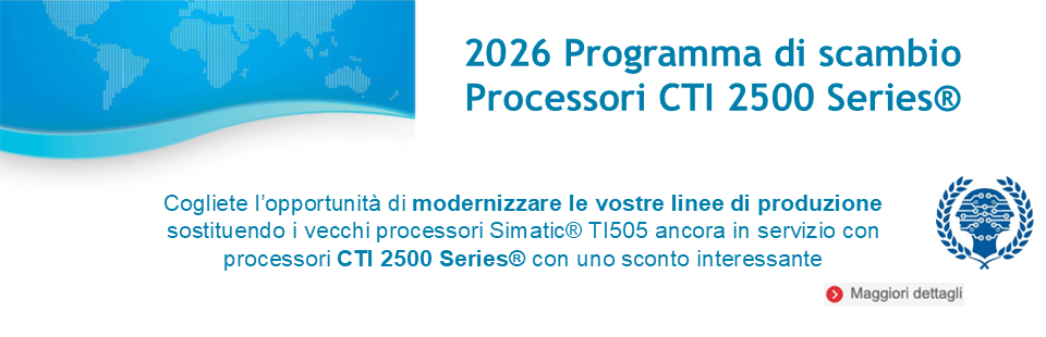 Programma di scambio Processori CTI 2500 Series®
